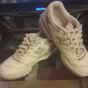 New Balance Cream Athletic Shoes